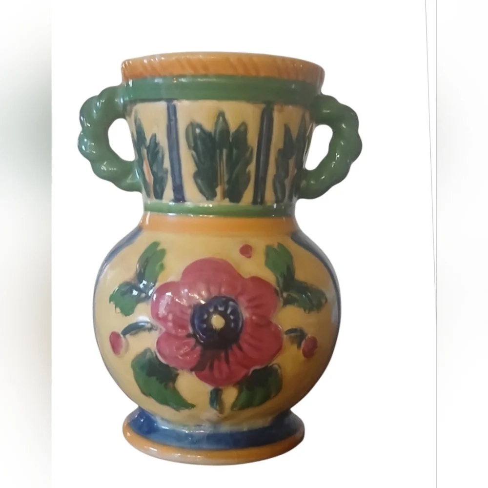 Double Handle Floral Vase